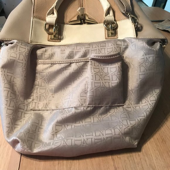 DANIELLE NICOLE TAUPE VEGAN LEATHER "ALEXIS" BAG - Picture 13 of 13